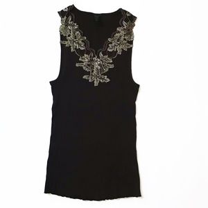 Banana Republic- Tank top with lace detail